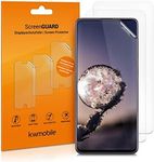 kwmobile Screen Protectors Compatible with Samsung Galaxy A71 Screen Protector - 3X Ultra-Clear Transparent Phone Films