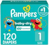 Pampers Diapers - Baby Dry - Size 1