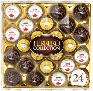 Ferrero Collection, 24 Count, Premium Gourmet Assorted Hazelnut Milk Chocolate, Dark Chocolate and Coconut, 9.1 oz