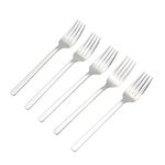 Ponpong Stainless Steel Dessert Forks, Cake Forks, Salad Forks, 6.7-Inch, 12 Pieces