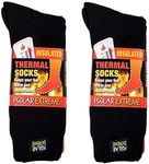 Polar Extreme Men's Thermal Insulated Boot Socks, Black