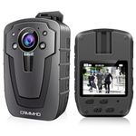 CAMMHD 1296P Body Camera with Audio and Video 11-12Hrs Video Record Night Vision IP67 Waterproof Body Mounted Camera with Extended Memory for Outdoor, Law Enforcement, Guard, Travel(Not Included Card)