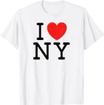 EJaLa I Love NY Love New York Heart Love NY New York Love NYC T-Shirt (White,L)