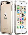 ULAK iPod Touch 7 Case, iPod Touch 5/6 Hybrid Crystal Slim Soft TPU Bumper Scratch-Proof Hard Case Cover for Apple iPod Touch 5th / 6th / 7th Gen - Clear