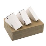 Mat Board Center, 100-Pack Adjustable Picture Frame Cardboard Corner Protectors for Shipping, Packing or Moving Art - 3 Size Depths to fit 1", 1.5", 2.1" Frames