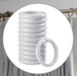 Essen O Shape Shower Curtain Hooks - Pack of 12 (White)