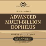 Solgar Advanced Multi-Billion Dophilus Vegetable Capsules - Pack of 120 - 4 Curated Strains of Beneficial Microorganisms - For Digestion and Immune Support - Vegan and Gluten Free