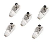 Sage (Pack of 5) TV PIN Male TV RF Coaxial Plug Connector Plastic TV Pin RF Socket for LED, LCD or Normal TVs and DVB RF Old TV Plug Or RF Plug Socket Cable Wire Jointer