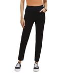 Global Republic Polycotton Regular Fit Jegging For Women (Black, 36)
