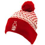 Official Nottingham Forest FC red and white fade design bobble hat