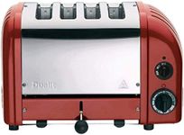 Dualit 4 Slot Classic Toaster With Sandwich Cage, Red 40591