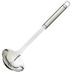 KitchenCraft Soup Ladle, Professional Stainless Steel Sauce Ladle, 33 cm (13"), Silver