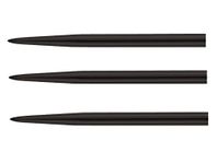 STEEL BLACK 43mm (1 21/16th) STEEL TIP DART REPLACEMENT POINTS - 5 Sets (15 points)