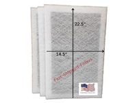 Dynamic Air Cleaner Replacement Filter 16x25 (3 Pack) White