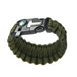 Nema NM Survival Bracelet Flint Fire Starter Army Gear With Compass For Unisex Adult