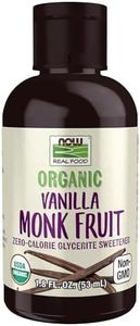 NOW Foods - Organic Monk Fruit Zero-Calorie Liquid Sweetener Vanilla - 1.8 fl. oz.
