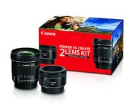 Canon Portrait and Travel Two Lens Kit with 50mm f/1.8 and 10-18mm Lenses Black