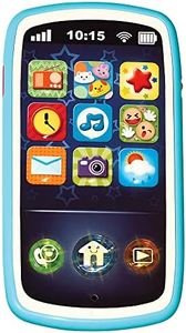 Baby Phone Toy with Record & Playback Features - Musical, Interactive and Educational Cell Phone Toddler Toys with 12 Smart Light Up Buttons - Learning Phones for Kids 6+ Months – ASTM Certified