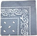 Qraftsy Cotton Bandana - Paisley and Solid Colors Available - 12 Pack (Paisley