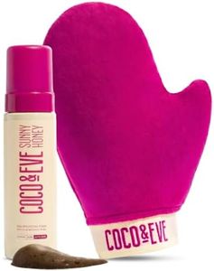 Coco & Eve Self Tanner Mousse Kit- Bronzing Foam, Tanning Mitt - Ultra Dark