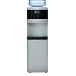 BonKaso Floor Standing Water Dispenser Hot, Cold & Normal Water, Food-Grade ABS Body, Stainless Steel Tank, LED Indicator, Child Lock, Removable Drip Tray, 1-Year Warranty (Silver-Black), 5L