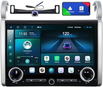 15" Touchscreen Car Stereo Radio for Toyota FJ Cruiser 2007-2021 Wireless CarPlay Android Auto Qualcomm Octa Core 8+128GB BT/WiFi/SWC/DTS GPS Navigation Head Unit Dash Kit Replacement Upgrade