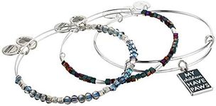 Alex and Ani My Children Have Paws Bracelet Set of 3 Silver/Blue One Size