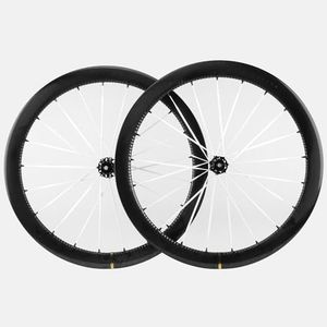 SUPERTEAM S-All Carbon EVO 1365g/1415g Road Bike Wheels Disc Brake Tubeless Wheels 21mm Inner Width 700c 36T Ratchet System Center Lock for UCI Faster Racing Bike(White Spokes)