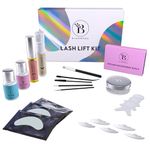 Lash Lift Kit, Beginner/Professional Eyelash Perming Kit, Safe & Effective Eyelash Lift Kit - Lasts 6-8 Weeks, At Home Lash Lift Kit with 15 Applications, DIY Lash Perm Kit + Instructions