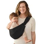 Ergobaby Upsie Sling Baby Carrier for Babies and Toddlers 6-48 Months (17-45 lbs) - 2-Position Ergonomic Baby Carrier with Front Storage Pocket, Hip-Healthy Positioning - Onyx Black