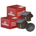 eMACROS Long Range Solar Wireless Driveway Alarm Outdoor Weather Resistant Motion Sensor & Detector-Security Alert System-Monitor & Protect Outside Property