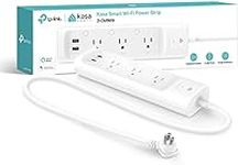 Kasa Smart Plug Power Strip by TP-Link (KP303) - Surge Protector with 3 Smart Outlets and 2 USB Ports, Works with Alexa Echo and Google Home, 2.4 Ghz Wifi Required, No Hub Required