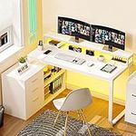 YITAHOME L Shaped Desk with Drawers