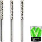 SHARPRO 1/8 Tungsten Carbide Burr Bits 1/8 Shank, Metal Cutting Bits Compatible with Dremel Metal Grinding, Side Cutting Drill Bit for Meta Wood Steel,Rotary Rasp for Carving Cutting Engraving Grinder