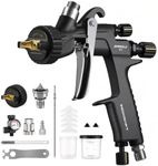 InoKraft Drizzle Pro LVLP Spray Gun – Precise & Professional, Low-Overspray Design, Ultra-Light 340g, 1.3B/1.3C Nozzle Kit with Paint Sprayer Accessories – for Automotive, Industrial Coatings and more