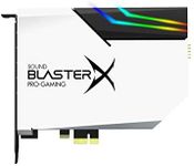 Creative Sound BlasterX AE-5 Plus Pure Edition SABRE32 Ultra-Class 32-bit/384kHz PCI-e Gaming Card and DAC with Dolby Digital DTS, Xamp Discrete Headphone Bi-amp, 122dB SNR, RGB LED Strips SB1740