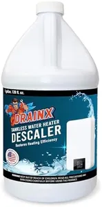 DrainX Tankless Water Heater Descaling Solution | Highly Effective Descaler Restores Heating Efficiency, Gallon, 128 fl oz