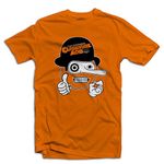 Clockwork Orange Acid EDM Acid House Music Techno Rave Mens T-Shirt, Orange, Small