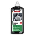 SONAX Leather Care (500 ml) - Gently cleans and maintains all types of smooth leather. Water-repellent. Restores colors. | Item-No. 02912000-810