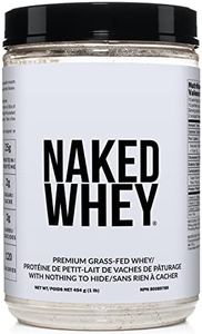 NAKED WHEY 1LB - Only 1 Ingredient, 100% Grass Fed Whey Protein Powder, Undenatured, No GMOs, No Soy, Gluten Free, Enhance Recovery - 15 Servings