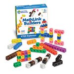 Learning Resources STEM Explorers, Math Cubes, Early Math Skills, Mathlink Builders, 100 Pieces, Ages 5+