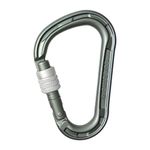 Edelrid HMS Magnum Screw Locking Climbing Carabiner - Large, Robust Aluminum Carabiner Hook for Heavy Duty Climbing, EN 362 & EN 12275 Certified