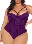 Kaei&Shi Plus Size Teddy Lingerie f