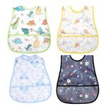 norinori Baby bibs Waterproof Bib - Feeding bib, Adjustable Washable, Soft ForToddler Infant Kids, 0-36 Months