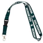 Desert Cactus Michigan State University Lanyard Spartans MSU Car Keys ID Badge Holder Keychain Detachable Breakaway Snap Buckle (Green - Michigan State), Multicolor, One Size