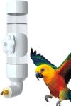 Liyquint Birds Water Feeder，Bird Drinker Waterer Automatic Bird Water Feeder Budgie Drinker Bottle, Bird Cage Accessorie Bird Drinker for Parrot Budgie Lovebirds Cockatiel Parakeet (White, 300ml)