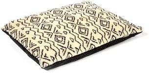 Danish Design Neutral Geometric - Sherpa Fleece Deep Duvet Grey Dog Bed for Adult/Senior/Puppy Beds - Dog Duvet COVER ONLY Medium