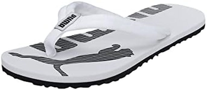 PUMA Unisex Epic Flip V2 Flip-Flop, White Black, 9 US