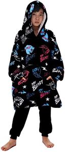SharkBebe Mr-Beast Hoodie For Boys Oversized Hoodie Kids Youtube Sweatshirt Blanket Cool Pullover Warm Comfortable Hooded Robe, Black, One Size