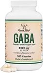 GABA Supplement (300 Capsules, 1,00